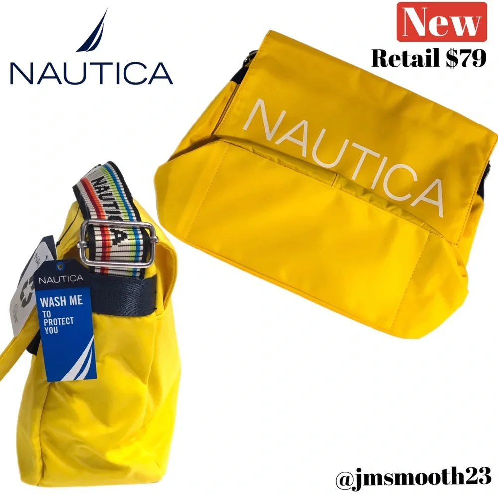 🛑CLEARANCE‼️♻️🆕 Nautica bright yellow Halyard messenger bag